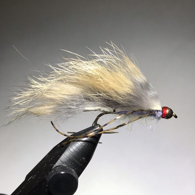 white Zonker silver body  12 flies red gills 